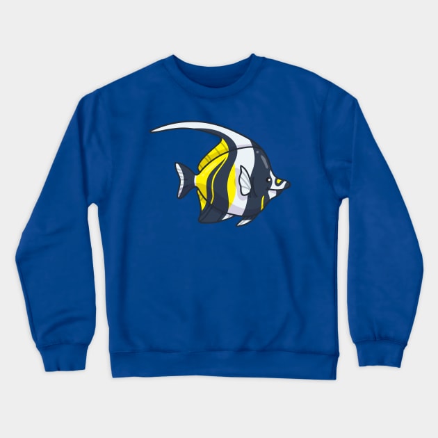 Moorish Idol Crewneck Sweatshirt by bytesizetreasure